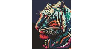 ideyka AMO7776 Diamond Painting - Raubtier mit Rahmen 40 x 50 cm