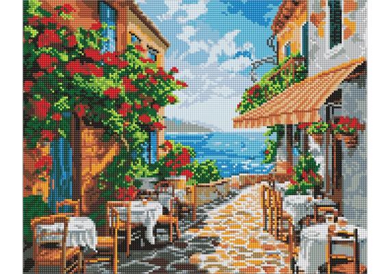 ideyka AMO8041 Diamond Painting - Eine ruhige Ecke mit Rahmen 40 x 50 cm