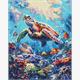 ideyka AMO8099 Diamond Painting - Die Ruhe des Meeres mit Rahmen 40 x 50 cm