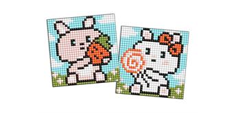 ideyka AMS1093 Diamond Painting Sticker - Süsse Hasen