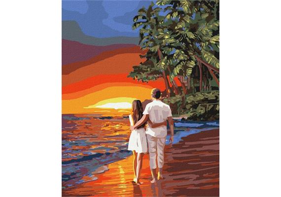 ideyka KHO4741 Malen nach Zahlen - Romantik 40 x 50 cm