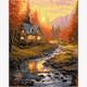 ideyka KHO6327 Malen nach Zahlen - Sonniges Tal 40 x 50 cm