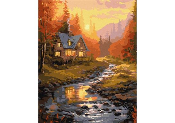 ideyka KHO6327 Malen nach Zahlen - Sonniges Tal 40 x 50 cm