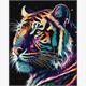 ideyka KHO6527 Malen nach Zahlen - Fantastischer Tiger 40 x 50 cm
