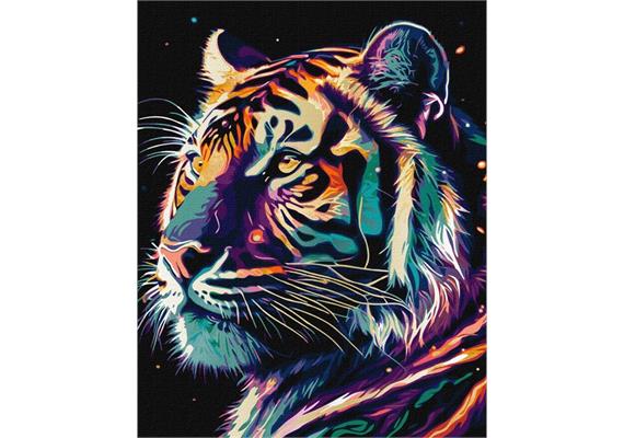 ideyka KHO6527 Malen nach Zahlen - Fantastischer Tiger 40 x 50 cm