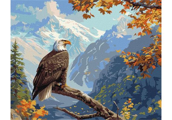 ideyka KHO6649 Malen nach Zahlen - Gipfelwächter 40 x 50 cm