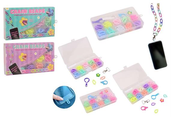 Johntoy DIY Gliederkette, Handykette 2-fach assortiert