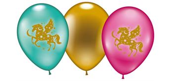 Karaloon - 6 Ballons Pegasus 28 - 30 cm