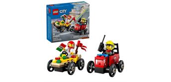 LEGO® City 60458 Pizzalieferwagen vs. Löschauto