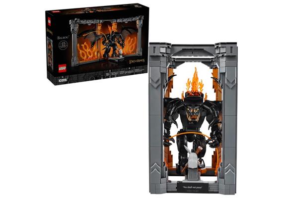 LEGO® Icons 10367 Der Herr der Ringe: Balrog™ Bücherstütze