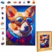 Milliwood Puzzle Holz L Colin Corgi Dog 316 Teile | Bild 3