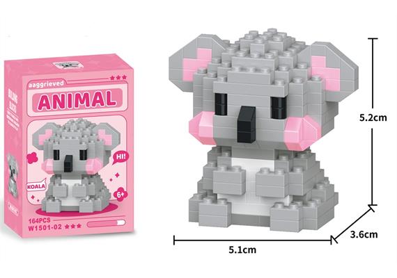Mini Klemmbausteine Set Koala, 164 Teile