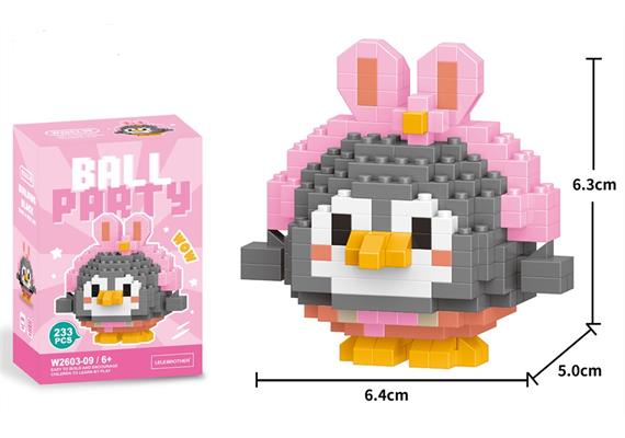 Mini Klemmbausteine Set Pinguin, 233 Teile