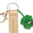 Nici Schlüsselanhänger Glücksbringer Kunstlederband mit Kleeblatt gold 10 cm | Bild 3