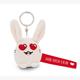 Nici Schlüsselanhänger Hase Hab dich lieb! rot 5 cm
