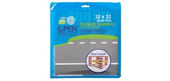 Open Bricks Bauplatte Strasse gerade 1 Stück