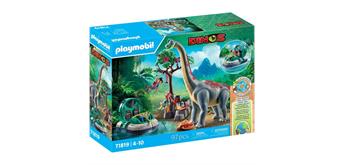 PLAYMOBIL® 71819 Brachiosaurus-Begegnung mit Luftkissenboot