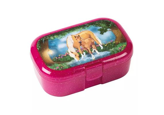 TapirElla 10661 Glitzer-Lunchbox Pferdezauber