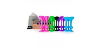 Tossit - Saugnapf-Darts - Family Pack pink/hellblau/lila/grün