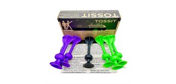 Tossit - Saugnapf-Darts - Set für 2 Spieler Lila-Grün