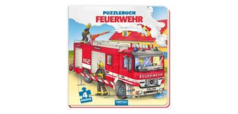 Trötsch - Puzzlebuch Feuerwehr mit 4 Puzzles