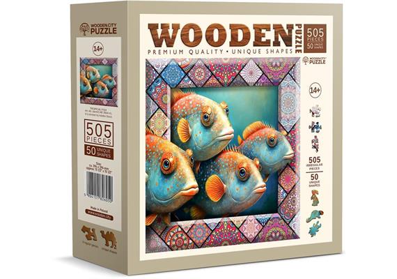 Wooden City - Puzzle Holz XL Tropical Fish 505 Teile