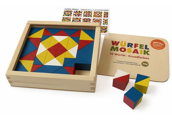 Würfelmosaik, 64 Würfel Grundfarben/Art. 523