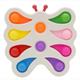 XL Fidget Pad Butterfly - 17 cm Weiss